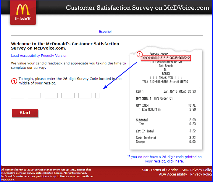 McDonald's Surveyform