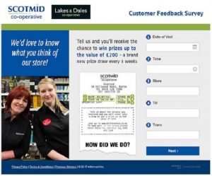 Scotmid Customer Feedback Survey form
